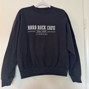 Hard Rock Cafe Black Crewneck Sweater